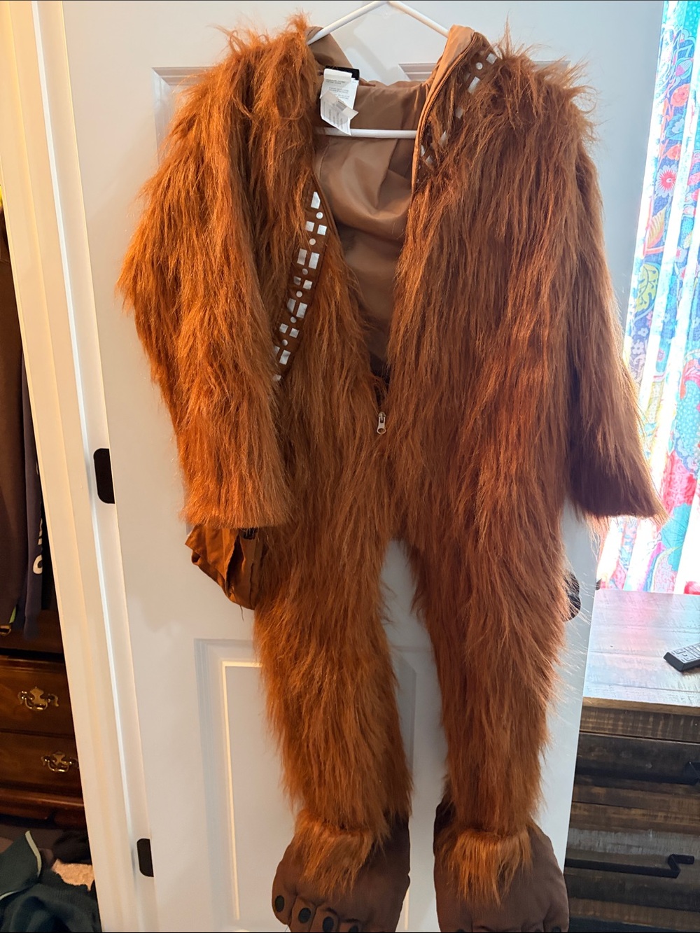 Star Wars Chewbacca-Inspired Chestnut Brown Faux Fur Jacket with Hood